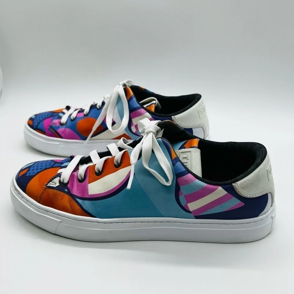 BYW Brand Your Walk Men’s Colorful Graphic Sneakers EU Size 43 or U.S. Size 10